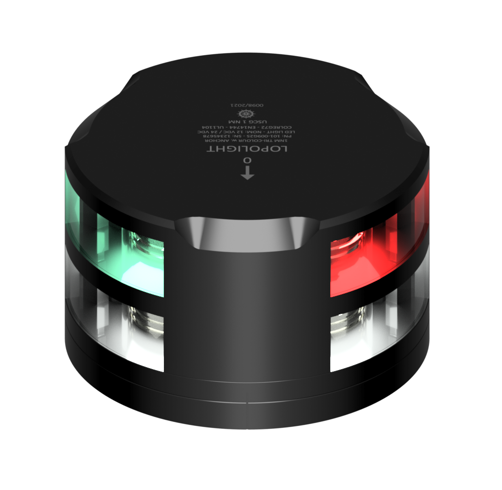 2nm Tri-color/anchor, black w/FB base